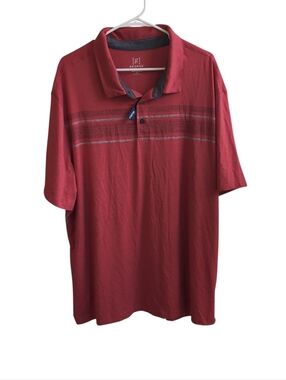 George Red Athletic Style Stretch Polo Men's Size 2x New with Tags